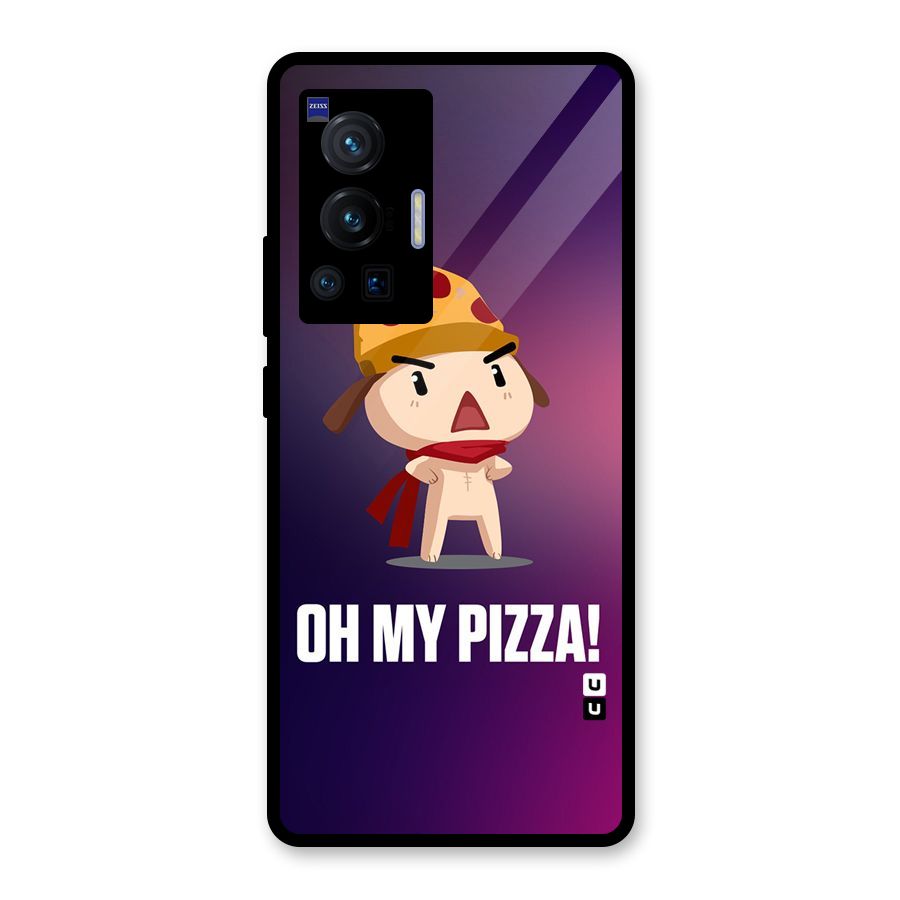 Oh My Pizza Glass Back Case for Vivo X70 Pro