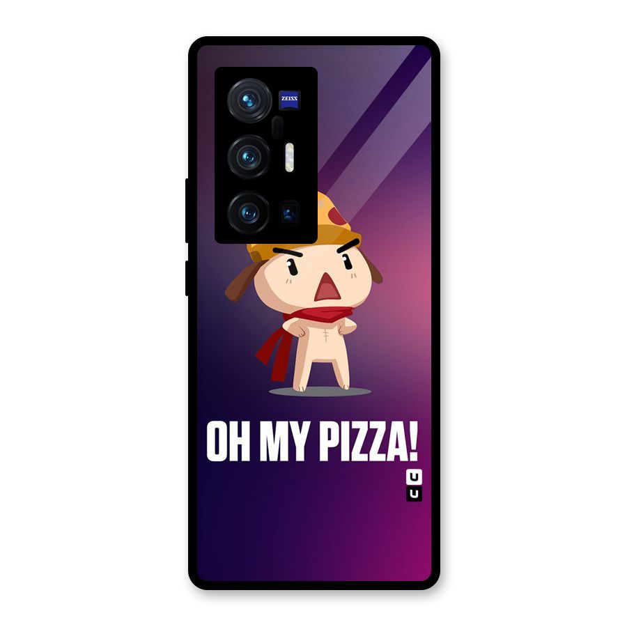 Oh My Pizza Glass Back Case for Vivo X70 Pro Plus