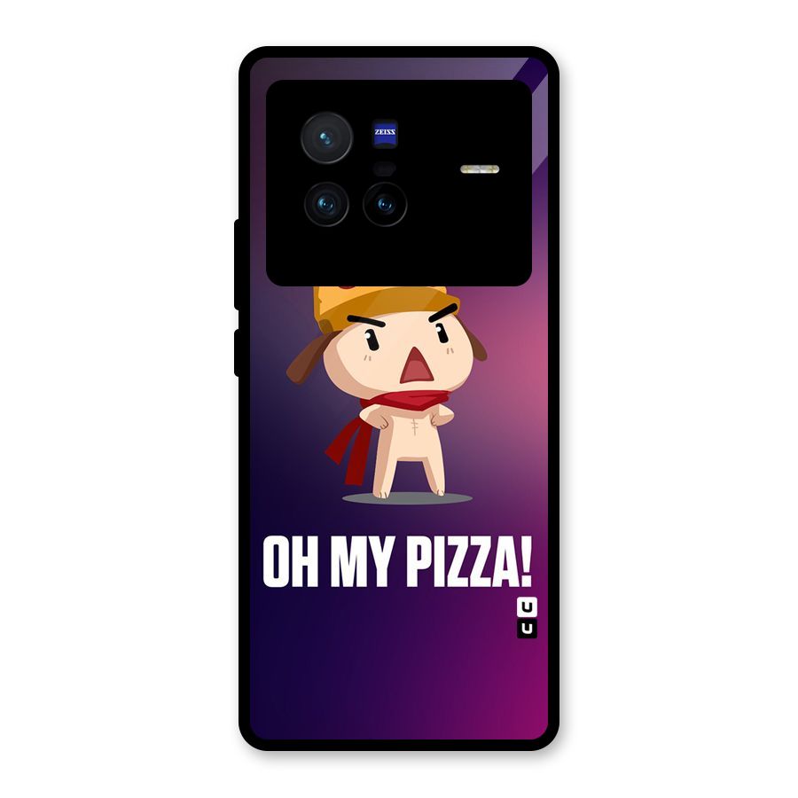 Oh My Pizza Glass Back Case for Vivo X80