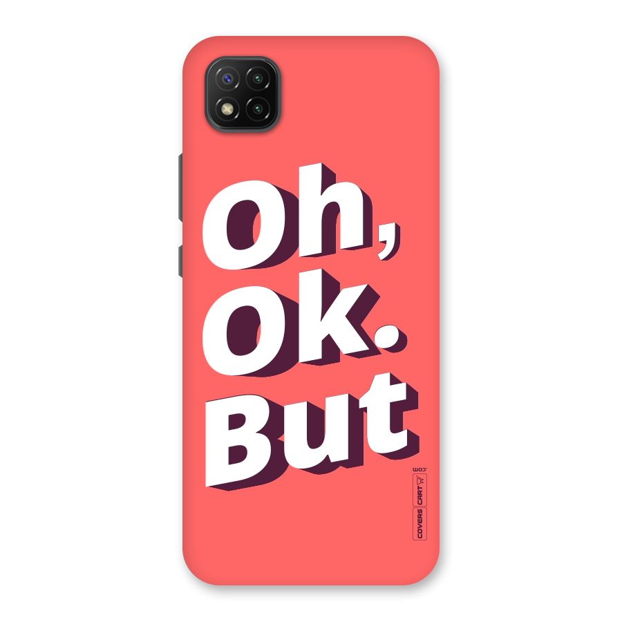 Oh Ok But Back Case for Poco C3