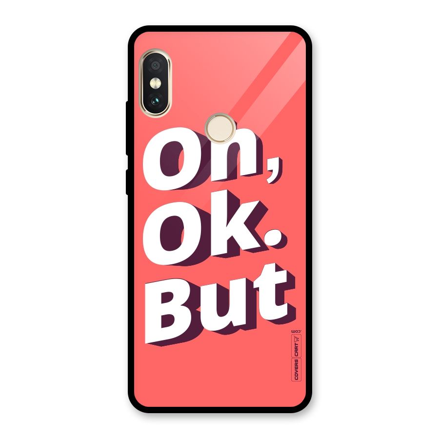 Oh Ok But Glass Back Case for Redmi Note 5 Pro