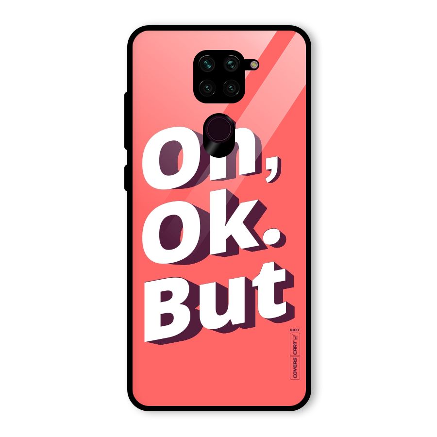 Oh Ok But Glass Back Case for Redmi Note 9