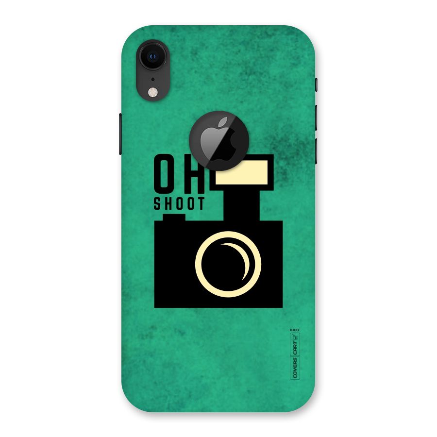Oh Shoot Back Case for iPhone XR Logo Cut