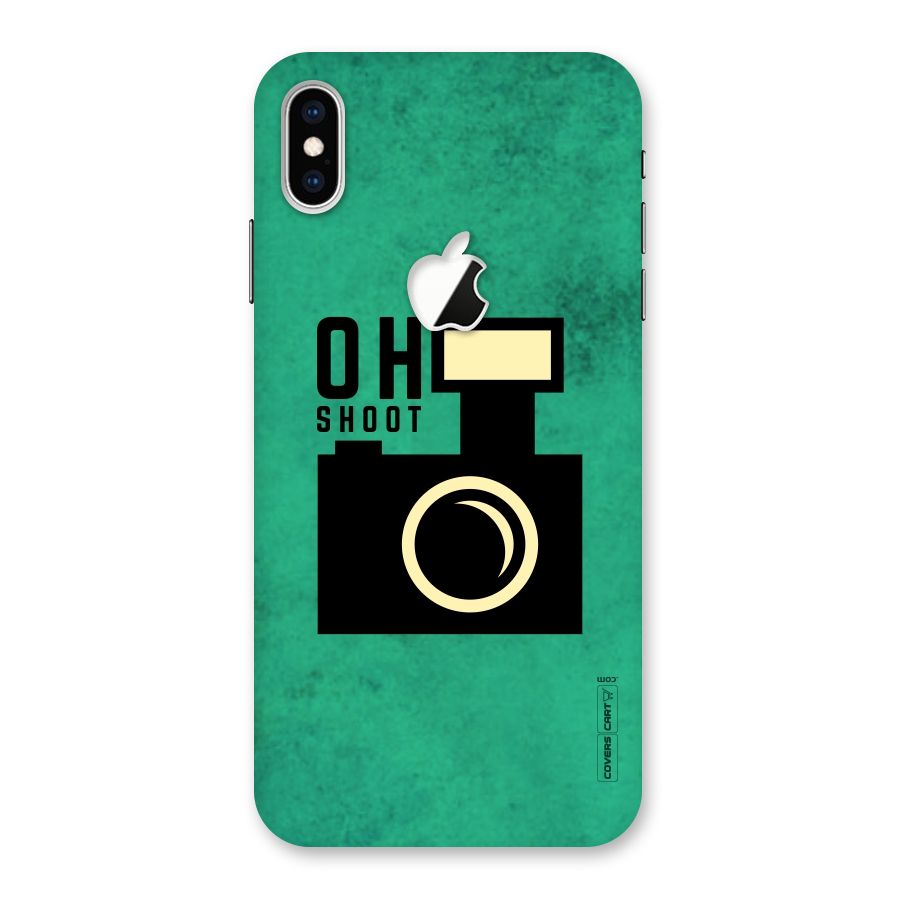Oh Shoot Back Case for iPhone XS Max Apple Cut