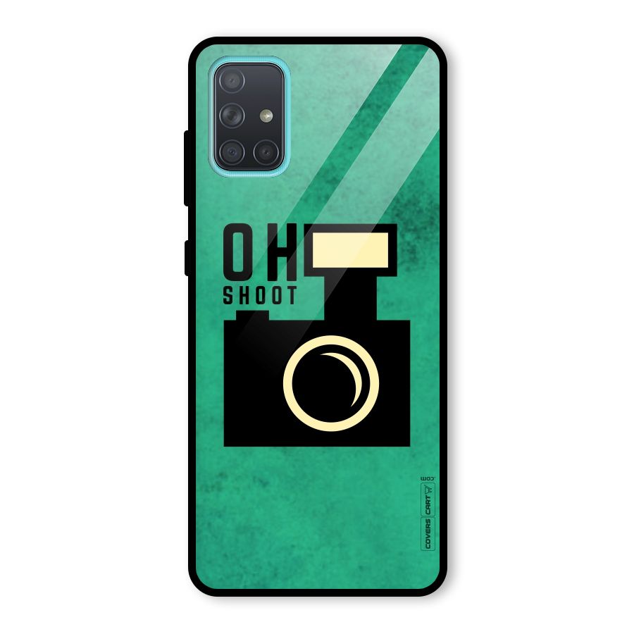 Oh Shoot Glass Back Case for Galaxy A71