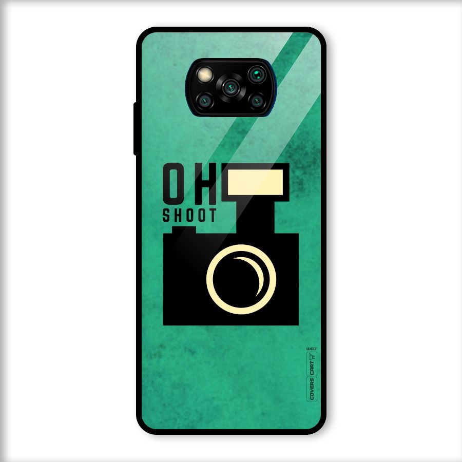 Oh Shoot Glass Back Case for Poco X3