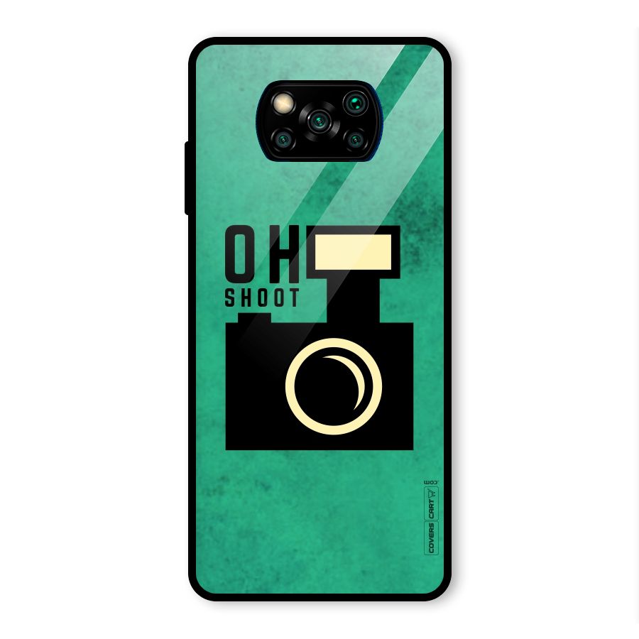 Oh Shoot Glass Back Case for Poco X3 Pro