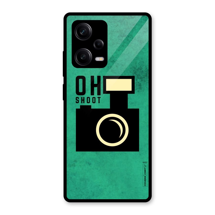 Oh Shoot Glass Back Case for Redmi Note 12 Pro
