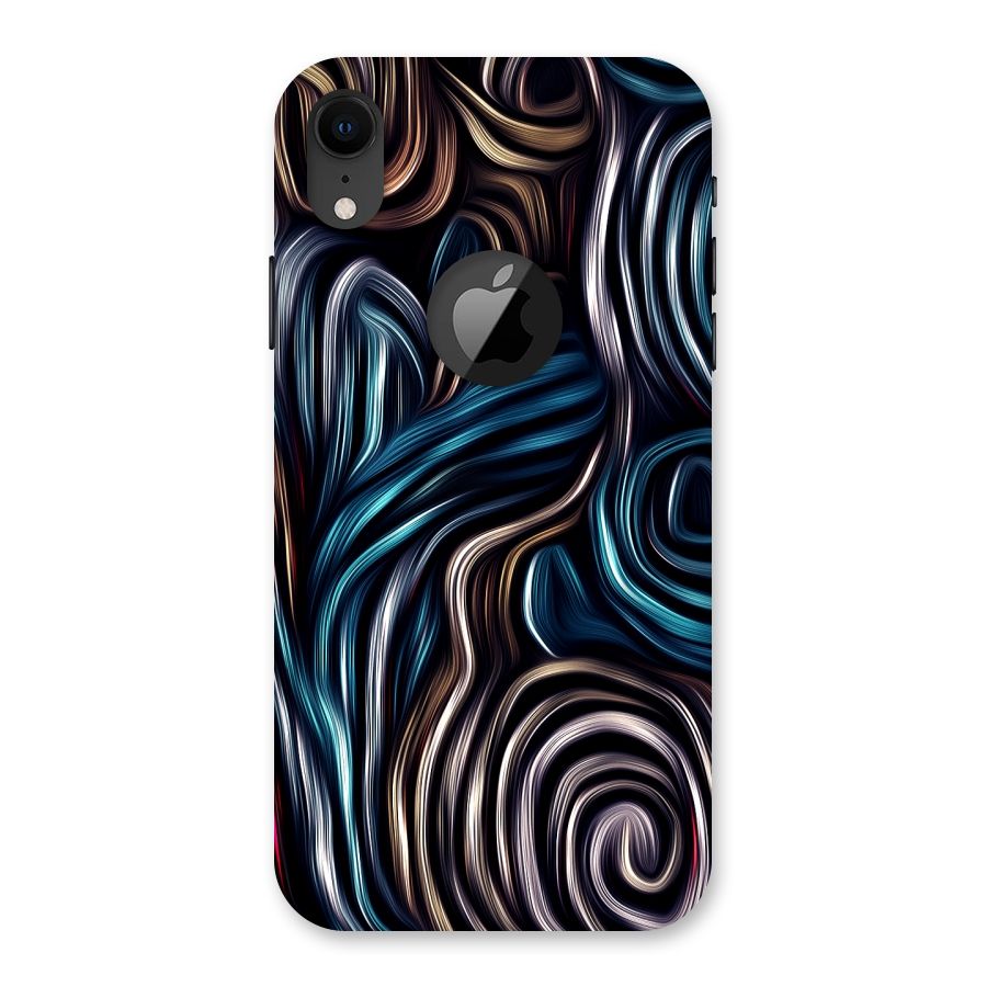 Oil Paint Artwork Back Case for iPhone XR Logo Cut