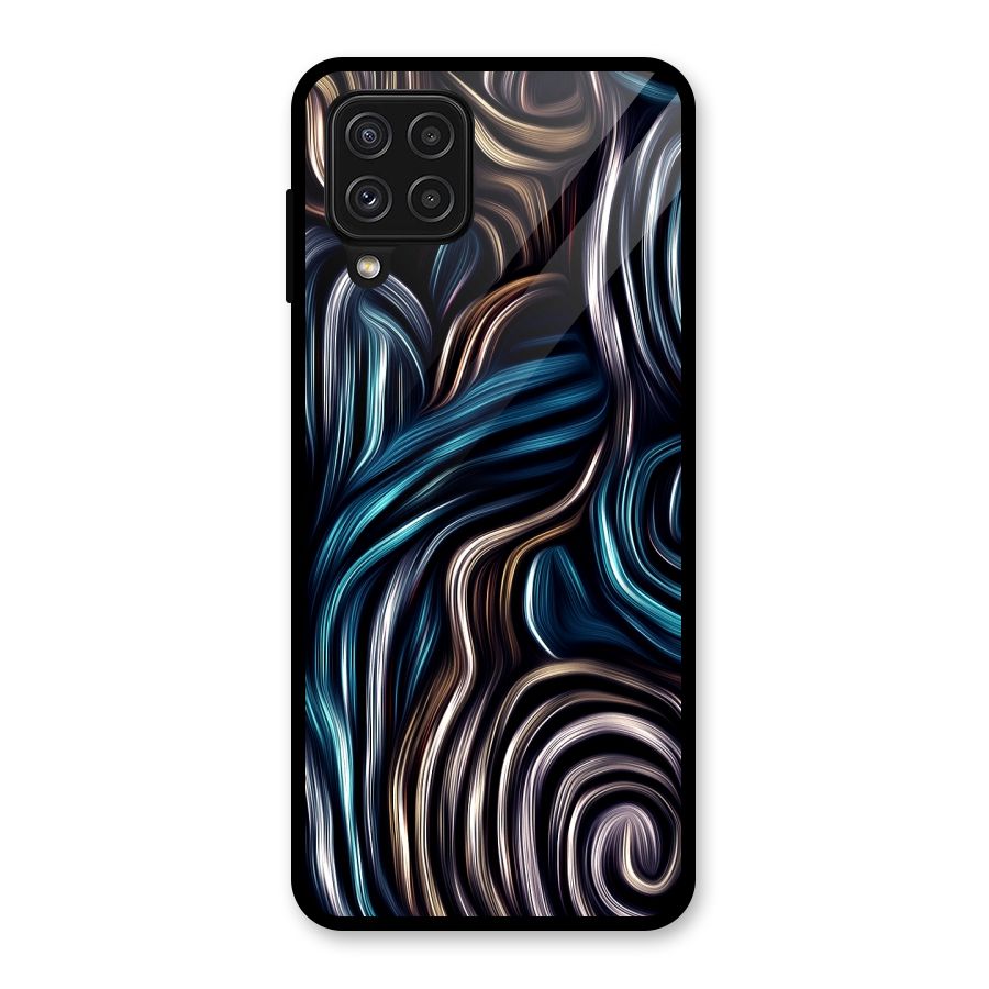 Oil Paint Artwork Glass Back Case for Galaxy A22 4G