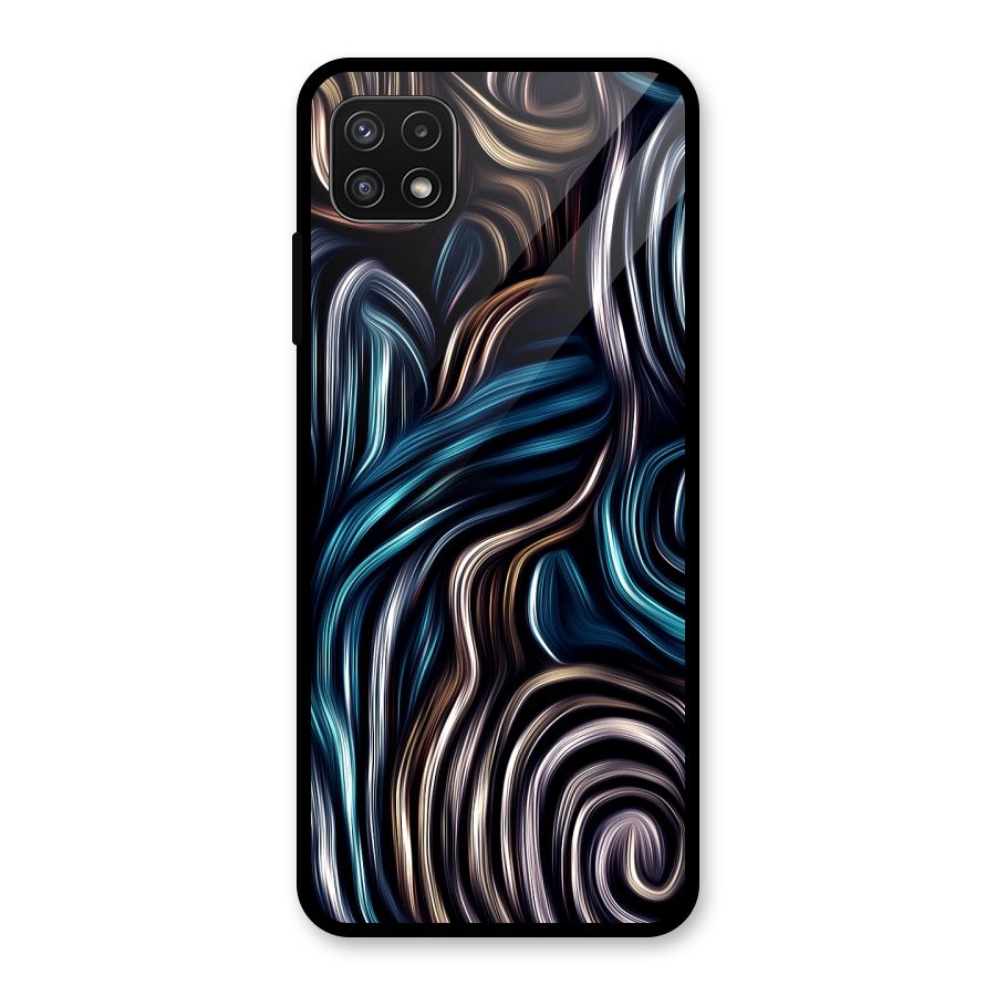 Oil Paint Artwork Glass Back Case for Galaxy A22 5G