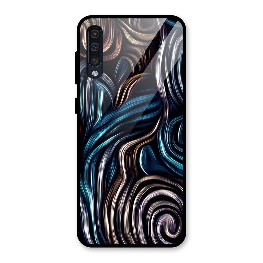 Oil Paint Artwork Glass Back Case for Galaxy A30s