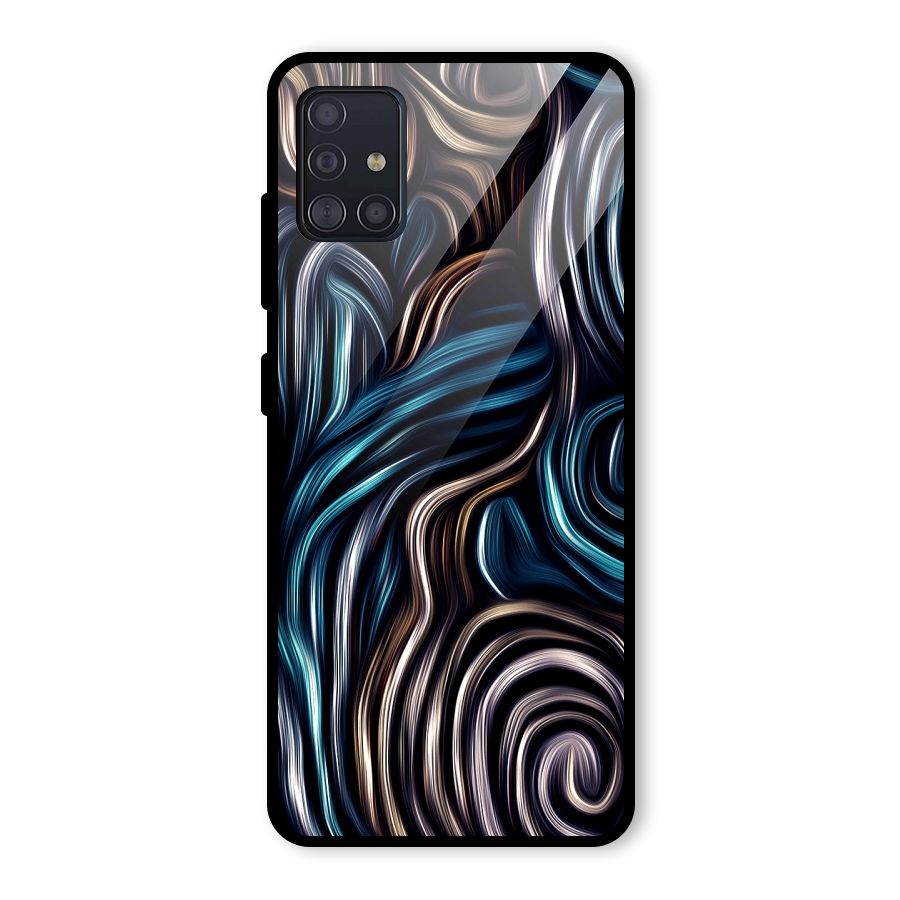 Oil Paint Artwork Glass Back Case for Galaxy A51