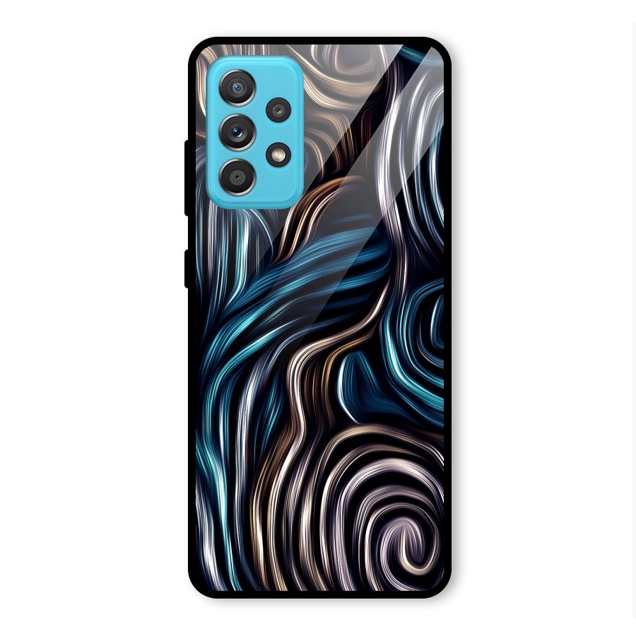 Oil Paint Artwork Glass Back Case for Galaxy A52s 5G