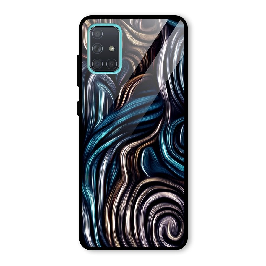 Oil Paint Artwork Glass Back Case for Galaxy A71