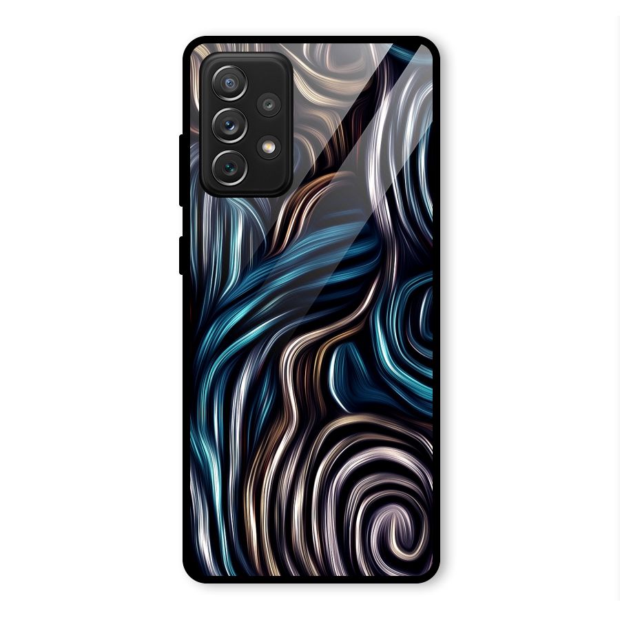Oil Paint Artwork Glass Back Case for Galaxy A72