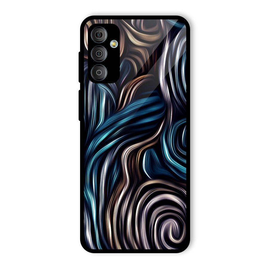 Oil Paint Artwork Glass Back Case for Galaxy F23