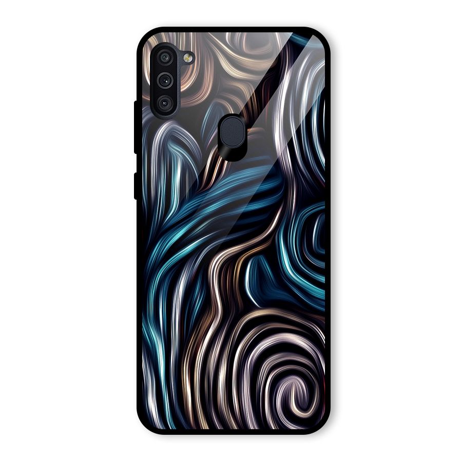 Oil Paint Artwork Glass Back Case for Galaxy M11