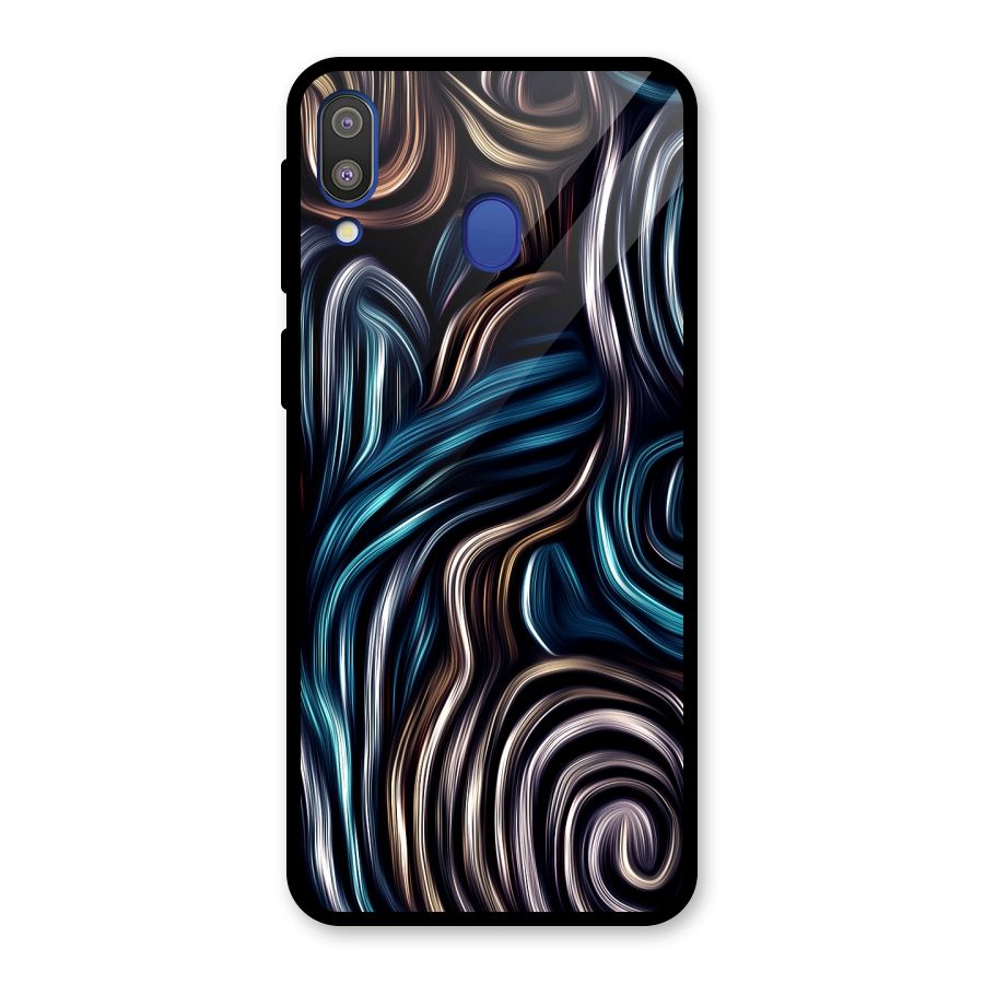 Oil Paint Artwork Glass Back Case for Galaxy M20