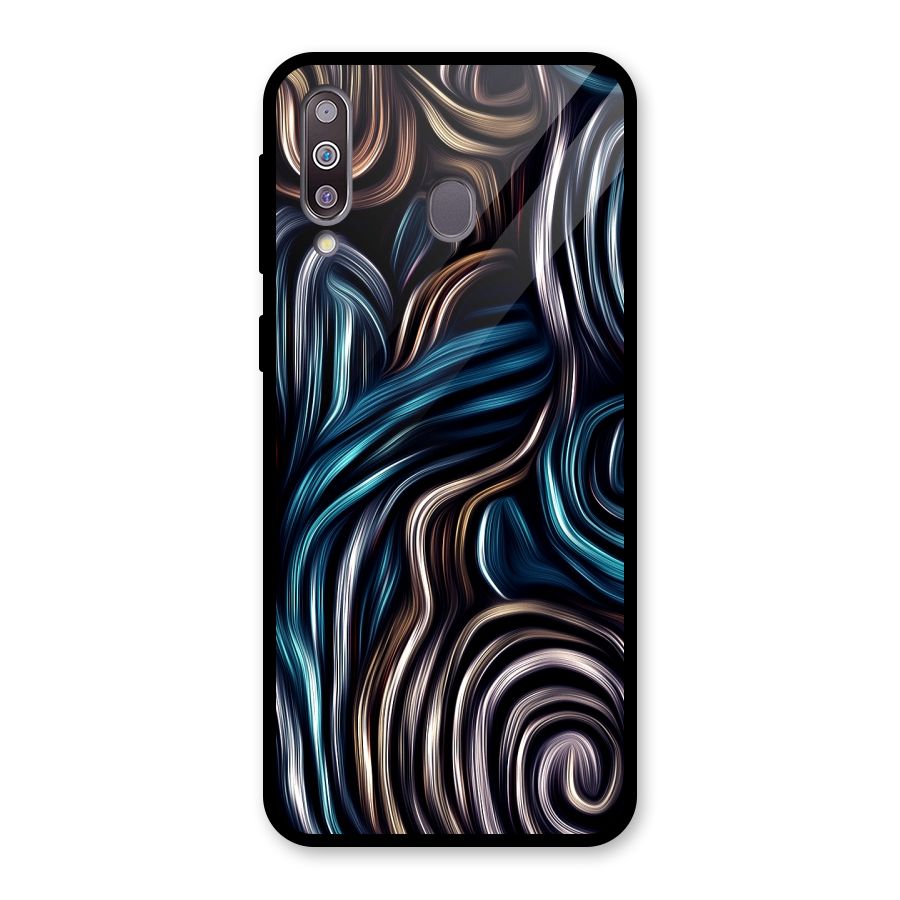 Oil Paint Artwork Glass Back Case for Galaxy M30