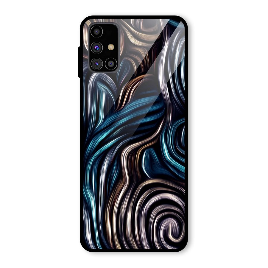 Oil Paint Artwork Glass Back Case for Galaxy M31s