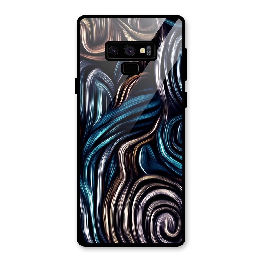 Oil Paint Artwork Glass Back Case for Galaxy Note 9