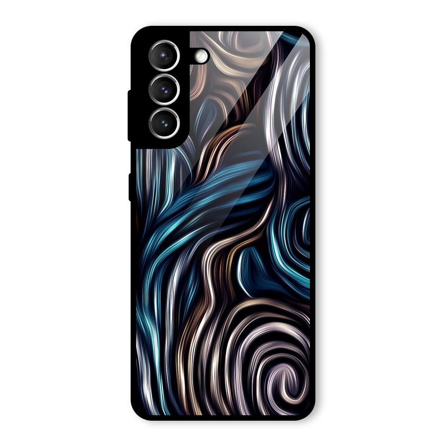 Oil Paint Artwork Glass Back Case for Galaxy S21 5G