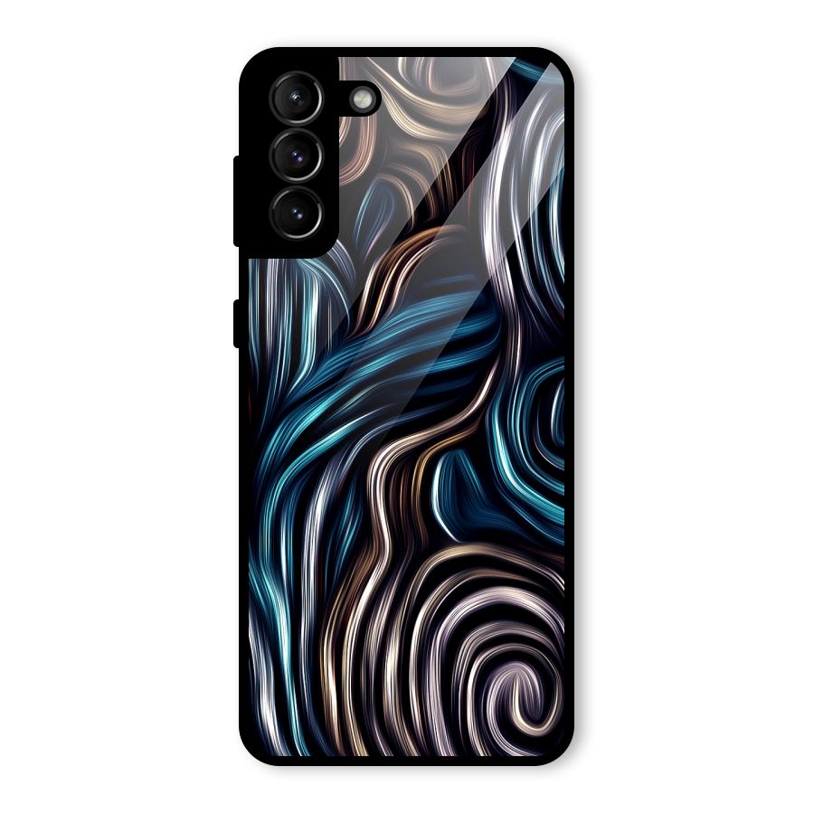 Oil Paint Artwork Glass Back Case for Galaxy S21 Plus