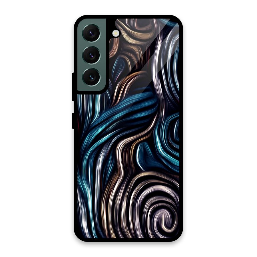 Oil Paint Artwork Glass Back Case for Galaxy S22 5G