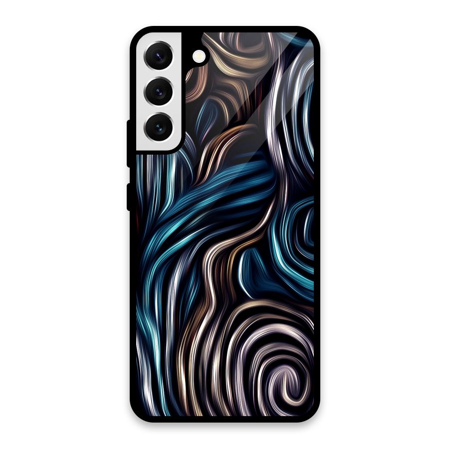 Oil Paint Artwork Glass Back Case for Galaxy S22 Plus 5G