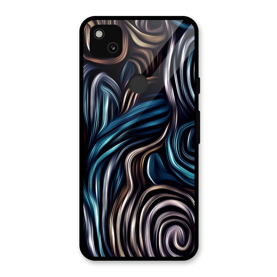 Oil Paint Artwork Glass Back Case for Google Pixel 4a