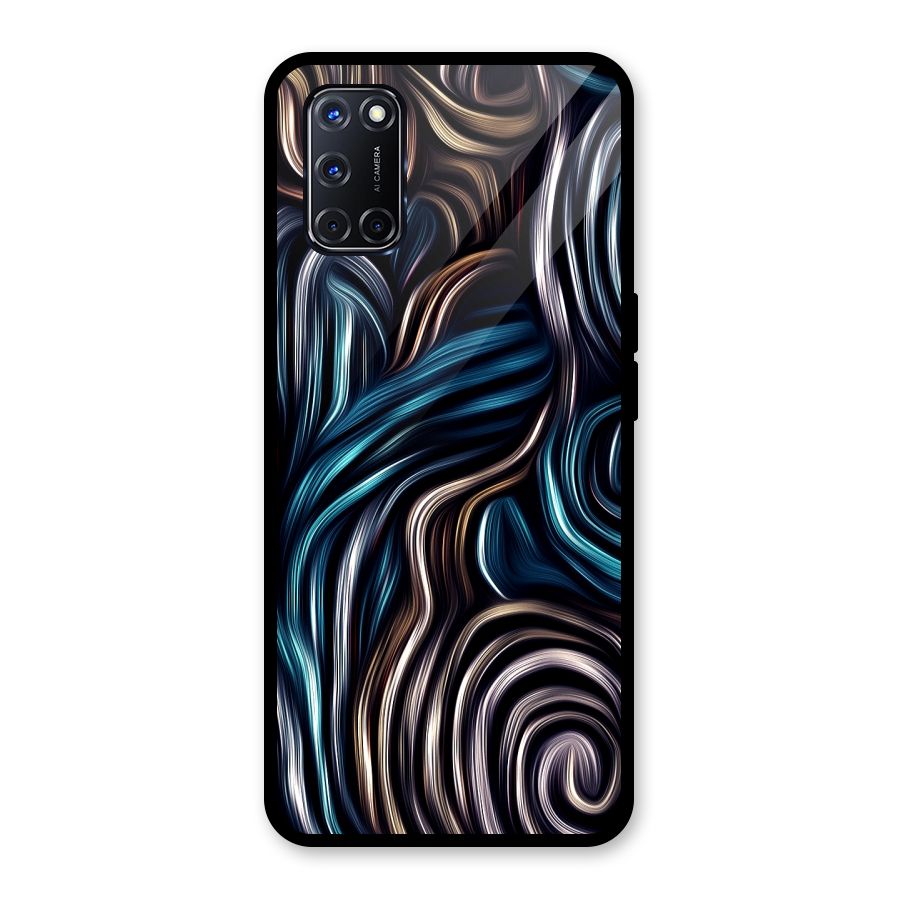 Oil Paint Artwork Glass Back Case for Oppo A52