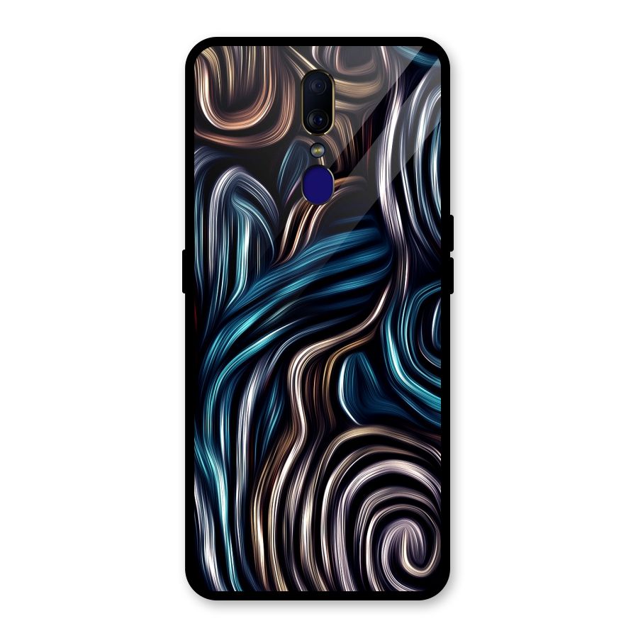 Oil Paint Artwork Glass Back Case for Oppo F11