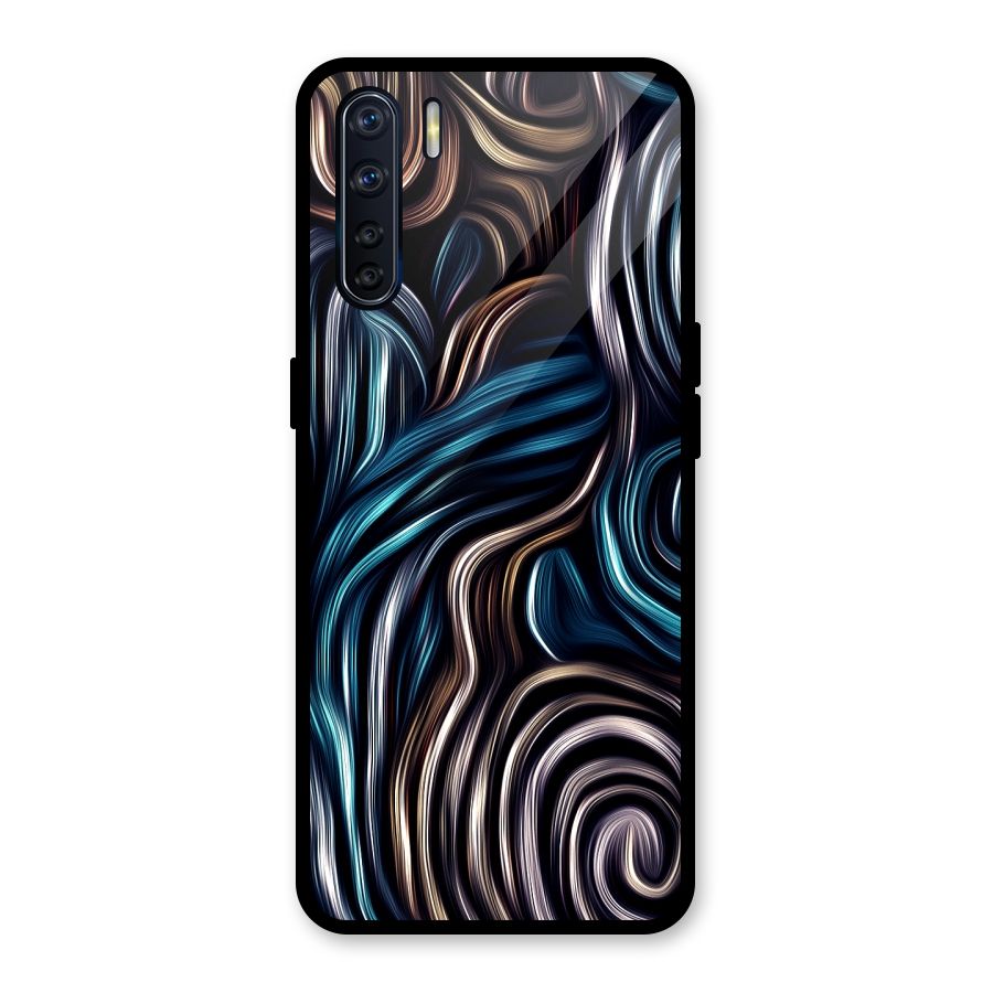 Oil Paint Artwork Glass Back Case for Oppo F15