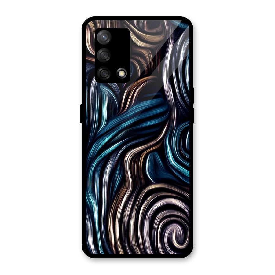 Oil Paint Artwork Glass Back Case for Oppo F19