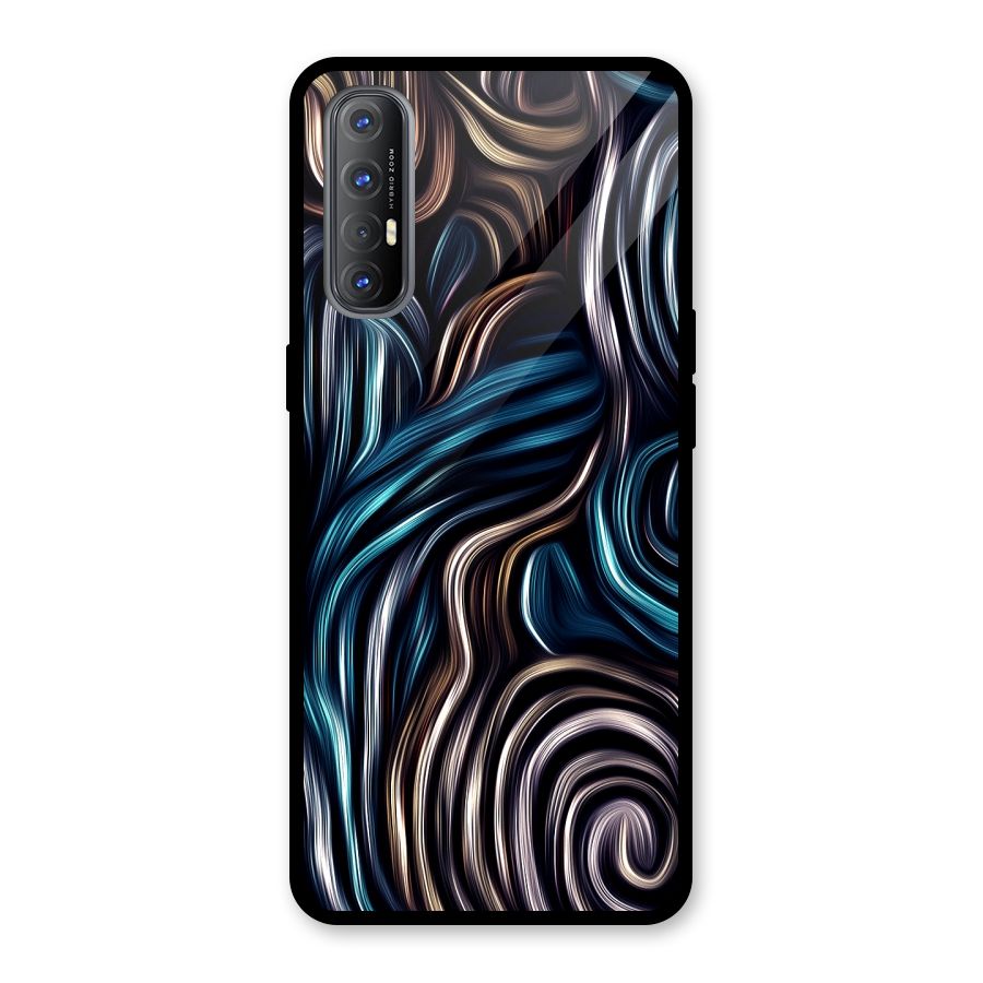 Oil Paint Artwork Glass Back Case for Oppo Reno3 Pro