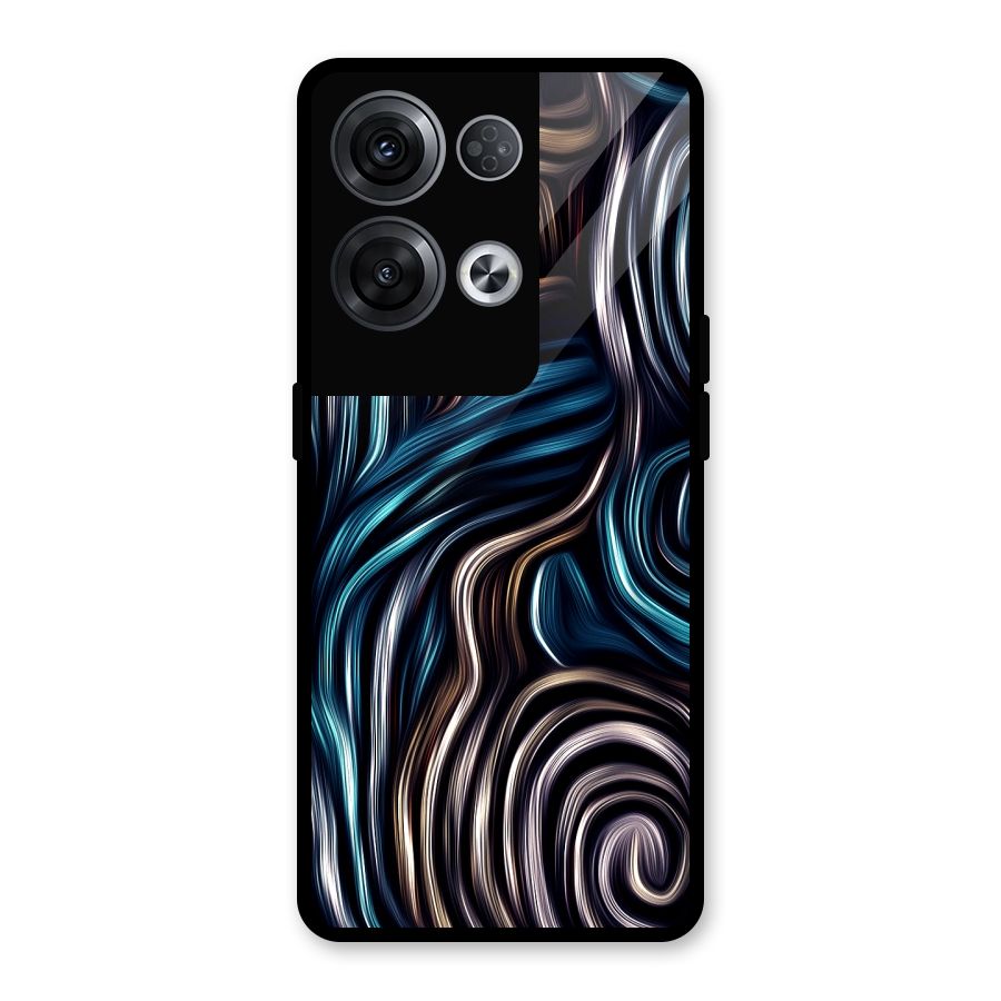 Oil Paint Artwork Glass Back Case for Oppo Reno8 Pro 5G