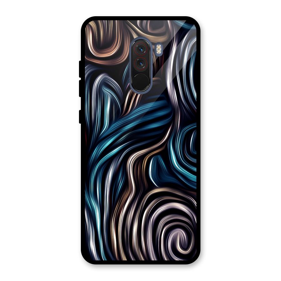 Oil Paint Artwork Glass Back Case for Poco F1