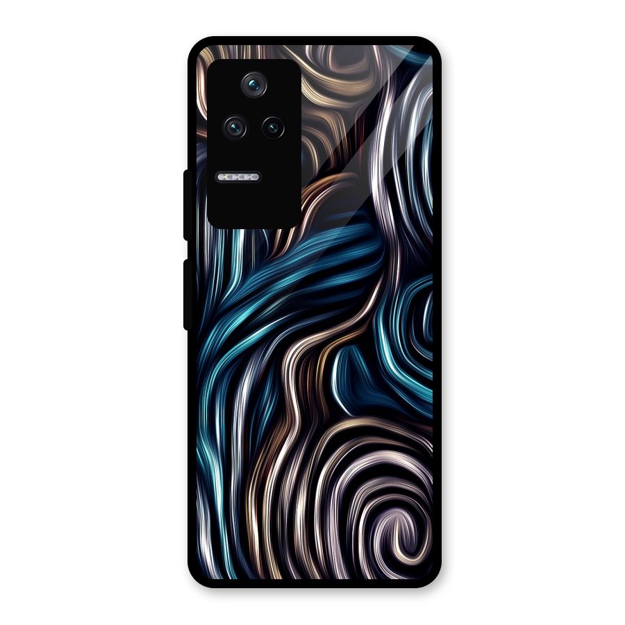 Oil Paint Artwork Glass Back Case for Poco F4 5G