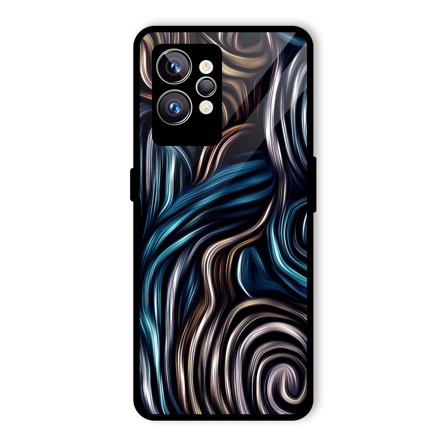 Oil Paint Artwork Glass Back Case for Realme GT2 Pro