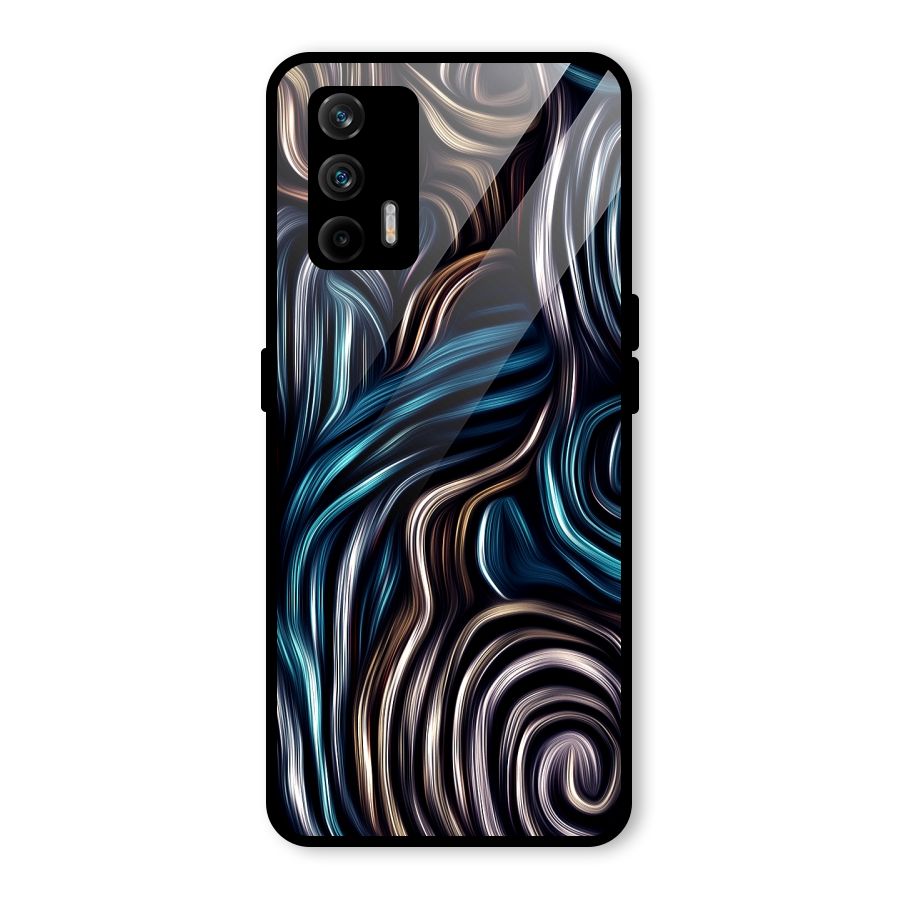 Oil Paint Artwork Glass Back Case for Realme GT 5G