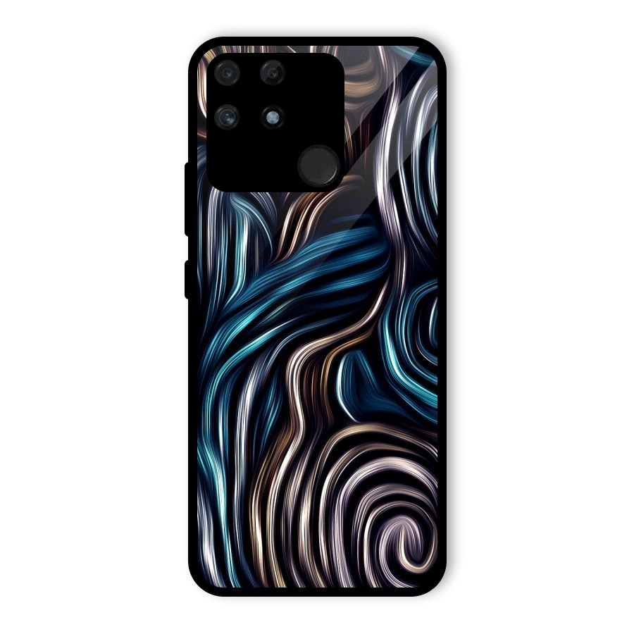 Oil Paint Artwork Glass Back Case for Realme Narzo 50A