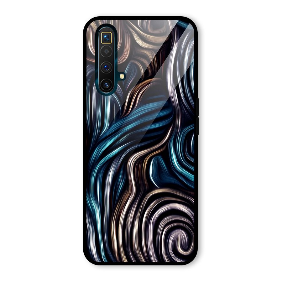 Oil Paint Artwork Glass Back Case for Realme X3