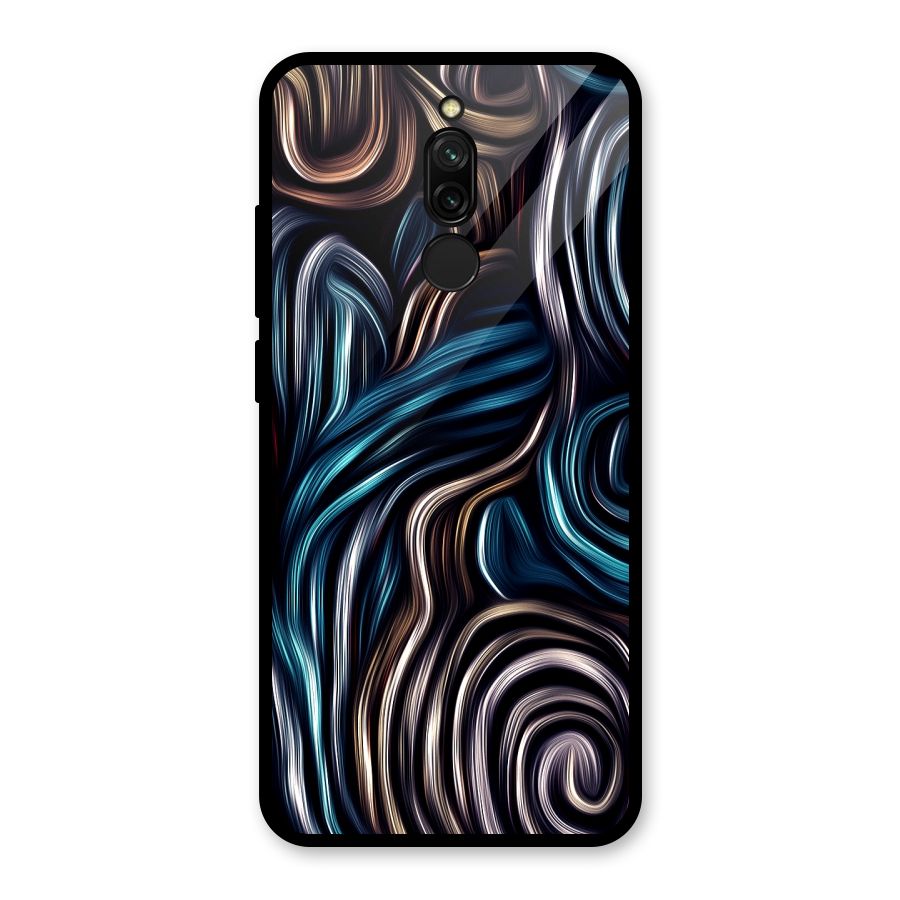 Oil Paint Artwork Glass Back Case for Redmi 8