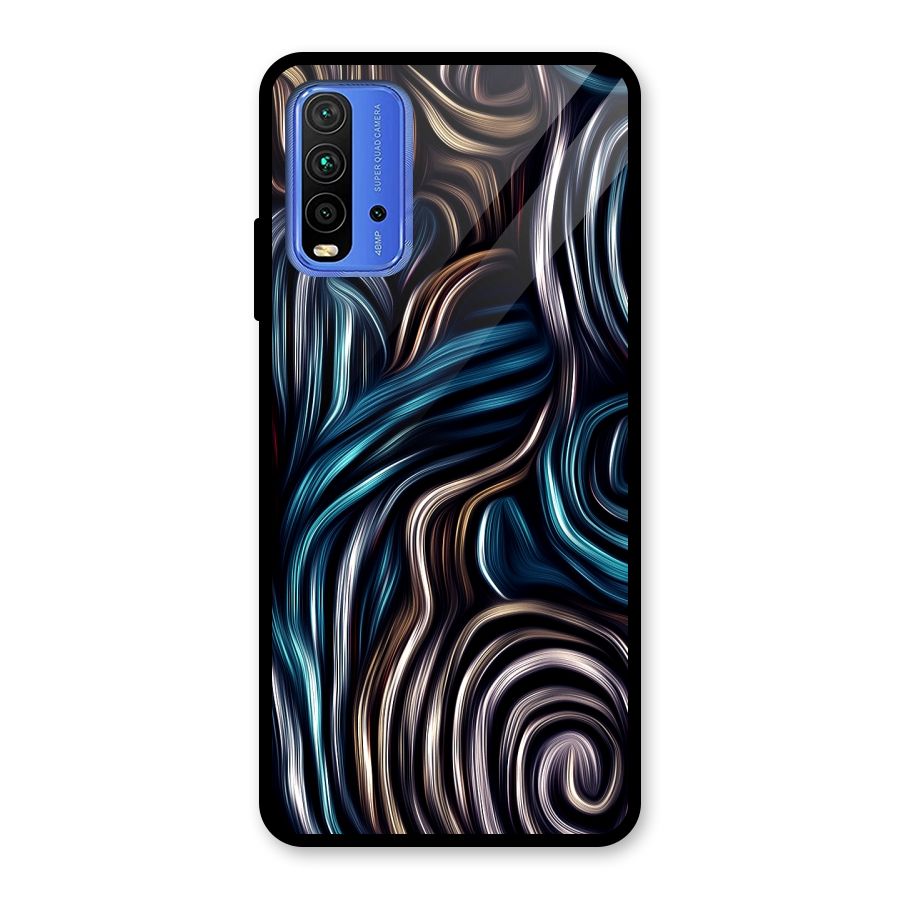 Oil Paint Artwork Glass Back Case for Redmi 9 Power