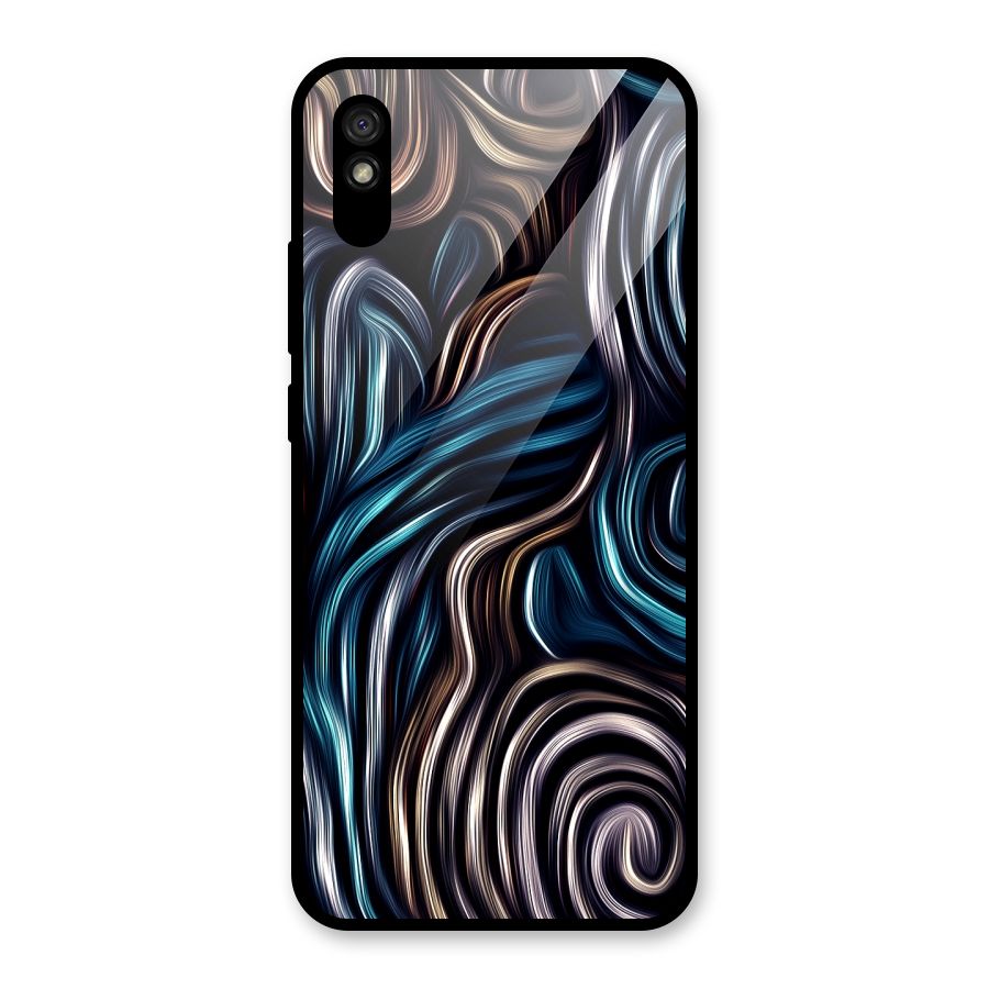 Oil Paint Artwork Glass Back Case for Redmi 9i
