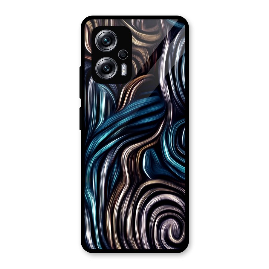 Oil Paint Artwork Glass Back Case for Redmi K50i