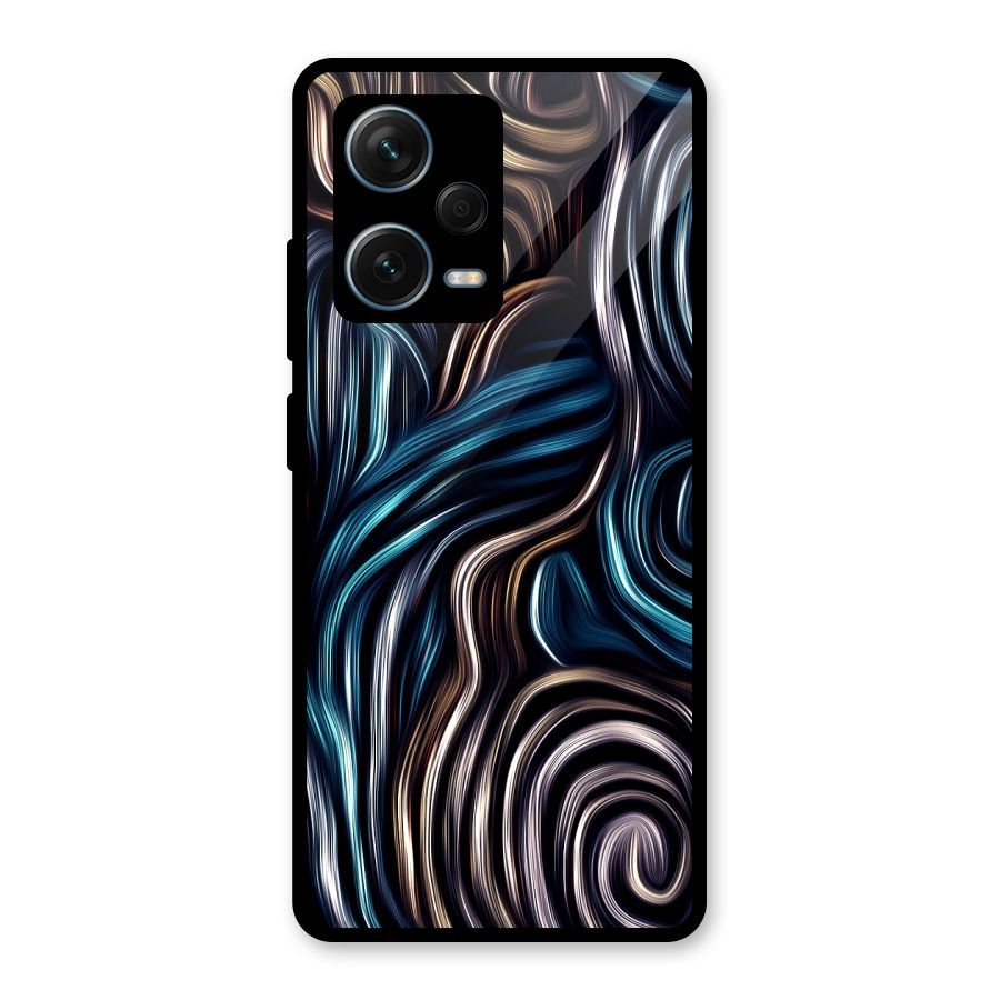 Oil Paint Artwork Glass Back Case for Redmi Note 12 Pro Plus 5G