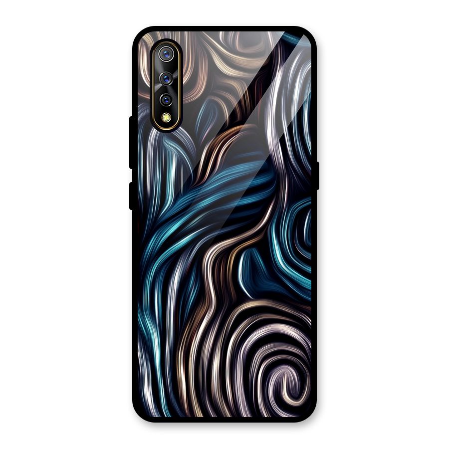 Oil Paint Artwork Glass Back Case for Vivo S1