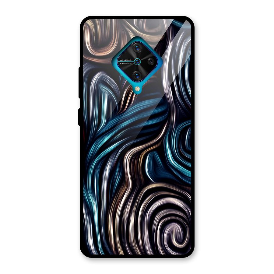 Oil Paint Artwork Glass Back Case for Vivo S1 Pro